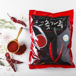 국내산 장미빛 태양초 고춧가루 1kg 보통맛 순한맛 매운맛