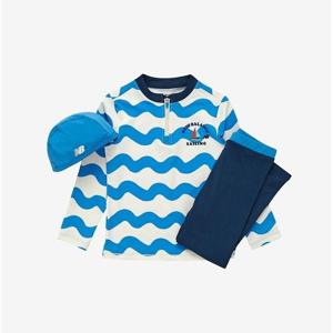 뉴발란스키즈 Beach Lounge 래쉬가드 유니 2in1 NK9RE2110U_(50)Blue