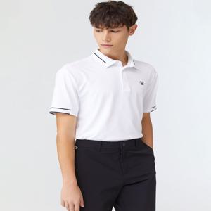 [23SS] [스테디셀러]화이트 라인배색 반팔폴로티셔츠 WPTS3B902WT