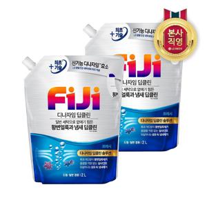 피지 디나자임 딥클린 실내건조 액체세제 일반/드럼 겸용 리필 프레쉬 2L x 2개