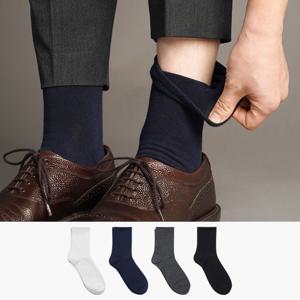 무료배송 8팩 무압박 밴드 남자 무지 중목 양말