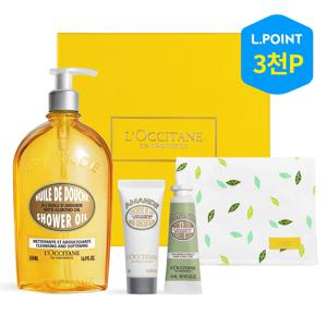 [6적립][단독][기프트] 아몬드 샤워 오일 500ml 세트(+기프트3종)(+ L.POINT 3천점)