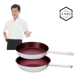 이연복 통3중 엣지 플랫 팬 2종세트 (엣지 프라이팬 28cm + 엣지 궁중팬 28cm)