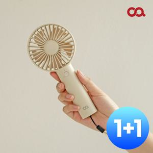 [S] [1+1] 라운드 핸디팬 무선 휴대용 USB 초경량 미니 손 선풍기
