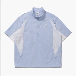 [르꼬끄] QQ223LJK42 경량 우븐 반팔 아노락 자켓 / H/BLUE