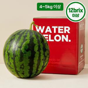 거칠어도 여린 속내, 과즙 가득 실속형 수박 4kg/5kg 크기별