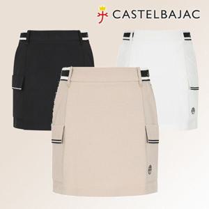 [까스텔바작 (패플)] [까스텔바작]시보리 베이직 여자 필드 여성 골프웨어 봄 포켓 카고 라운딩 스커트 큐롯 골프