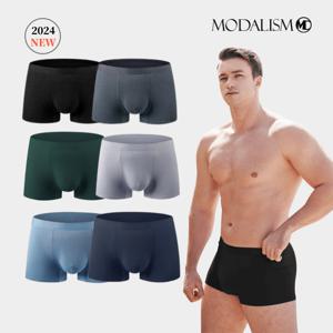 [모달리즘] 신상 원톤 6종set 무봉제 남성 심리스 드로즈 사각팬티/천연모달/항균기능/빅사이즈