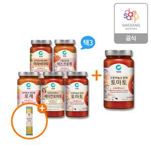 [더블적립] 스파게티 소스 600g X 3병 골라담기 + 토마토소스 1개 + (증정)스파게티면250g