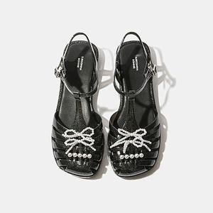 [김나영 착용]Flower jelly sandal(black) DG2AM25049BLK / 블랙