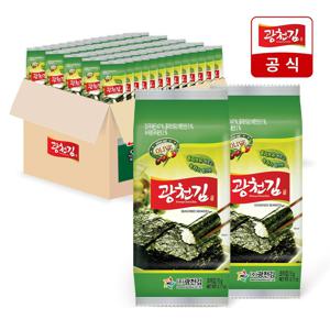 [더블적립][광천김] 올리브 녹차 도시락김 5g x 72봉 (1box)