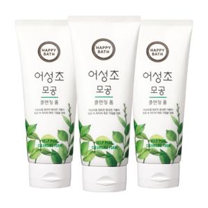 해피바스 어성초 모공 클렌징폼 200g x3