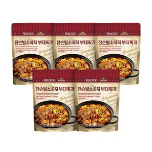 피코크 쟌슨빌 소시지 부대찌개 500g x 5팩
