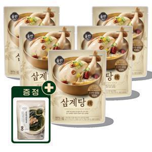 [APP전용] 올반키친 삼계탕 정 900g x 5팩 + 선착순 100명 소고기 미역국 증정