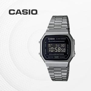 카시오 CASIO 메탈시계 패션 전자 손목시계 커플아이템 A168 A168WGG-1B