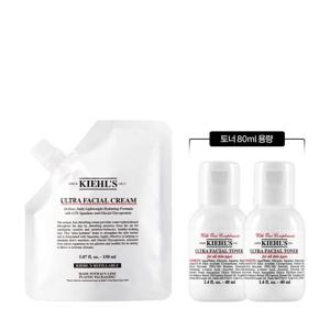 [6] 키엘 수분크림 리필 파우치 150ml 세트 (+토너 80ml)