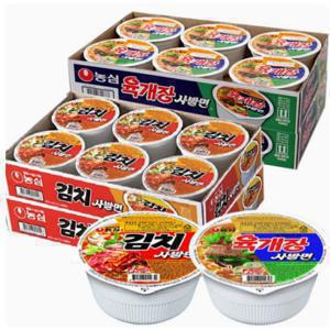 [APP전용] 한정수량 농심 육개장사발면/김치사발면 24개