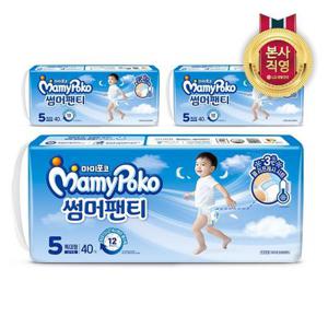 2025 마미포코 썸머팬티 팬티형 기저귀 남아 5단계 특대형 120매