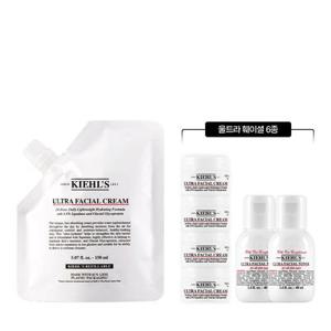 [6] 키엘 수분크림 리필 파우치 150ml 세트 (+디럭스 6종)