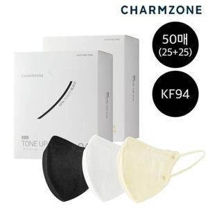 [본사] 참존 뉴 톤업핏 블랙라벨 라이트 KF94 마스크 25매+25매 (총 50매/3컬러)