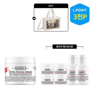 [6적립] 키엘 수분크림 125ml 세트 (+뉴욕토트백, 디럭스 6종)(+ L.POINT 3천점)