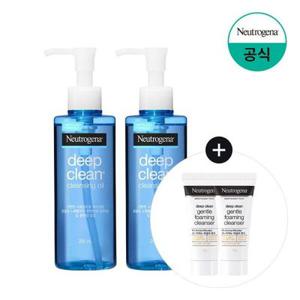 [뉴트로지나] 딥클린 클렌징 오일 200ml x2+(증)젠틀폼 10gx2