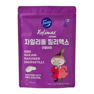 [질리맥스] 핀란드 직수입 고함량 자일리톨  리틀미이 복합베리맛 개별포장 샘플링백 180g