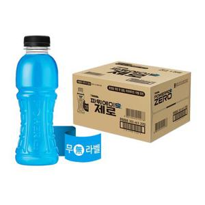 (본사직영) 파워에이드 제로 무라벨 355ml PET(20입)
