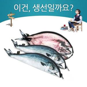 [JHOQ592R_55]고등학생필통 배스 필통 물고기 생선