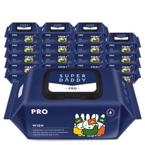 슈퍼대디 프리미엄 미피 프로 물티슈 82g 70매 10+10팩 엠보싱 아기물티슈
