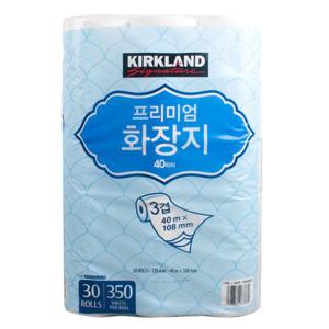 커클랜드 프리미엄 화장지 3겹 30롤 롤휴지 두루마리