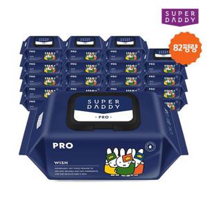 (최종22,990원)슈퍼대디 미피 프로 아기물티슈 캡형 70매 20팩 (82g)