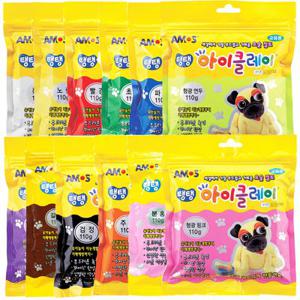 탱탱 아이클레이 110g 12색 세트 - 컬러 점토 미술 촉감 놀이