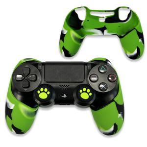 PS4 듀얼쇼크4 프리미엄 하프 실리콘커버 케이스 카모그린 실리콘케이스 플스4 컨트롤러 실케