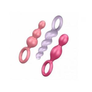 새티스파이어 애널플러그 3세트 컬러풀 우머나아저 WOMANIZER