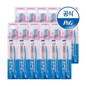 [APP전용] 오랄비 성인 칫솔 기능 별 대표 칫솔 12입 초미세모 잇몸전문/그린티/벨벳/크로스액션