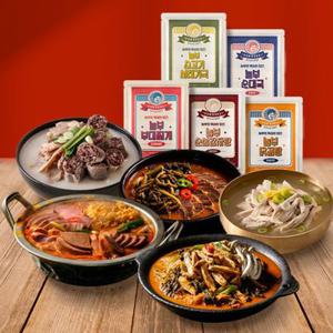 [APP전용] 아빠식당 37년역사 놀부닭곰탕600g 4팩 (+우동사리 1팩 증정) 외 놀부 순대국/시래기국밥/순살감자탕