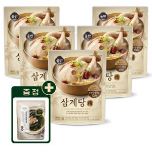 [APP전용] 올반키친 삼계탕 정 900g x 5팩 + 선착순 100명 소고기 미역국 증정