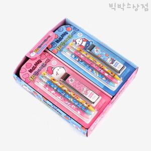 몰랑 3+1 깎이샤프세트 12개입 (BOX) 몰랑이 학용품 캐릭터 문구세트 필기구 초등학생 단체선물