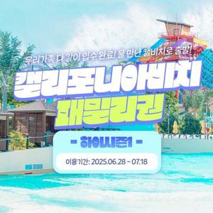캘리포니아비치 하이시즌1 패밀리권 (6/28~7/18,평일/주말구분)