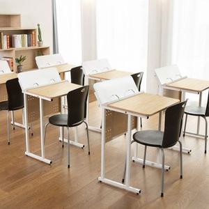 디자인블레스 더블데스크V1 학원 공부방 학교 1인용 책상 650mm