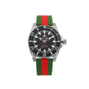 구찌 다이브 꿀벌 우레탄 40mm 스테인리스 스틸 그린 YA136349
