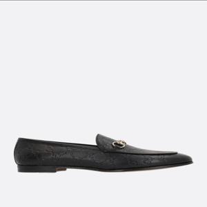 [E32]구찌 786016AAD6S1000 여성 로퍼 뮬 단화 블로퍼 구두 윙팁 GUCCI Jordaan loafers in GG leather