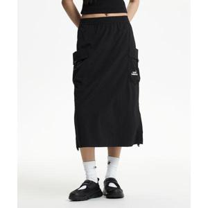 NEW BALANCE 뉴발란스 NBNWF3W612 WOMEN FROZEN 우븐 스트레치 카고 롱스커트 (BLACK)