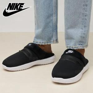 나이키 버로우 패딩 털 슬리퍼 검흰 겨울 슬라이드 기모 방한화 캠핑