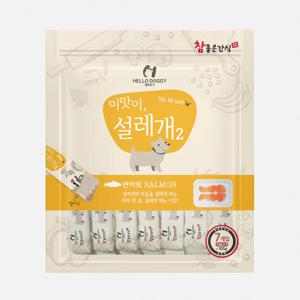 설레개2 강아지전용츄르 짜먹는습식간식 연어 7개입