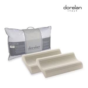 밸런스 메모리폼 프리미엄 사계절 경추베개 2개세트 (로우/미디움)