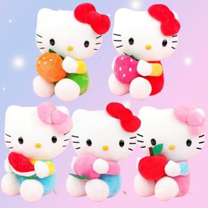 산리오 헬로키티 인형 큰 대형 애착 수면 인테리어 소품 인형 굿즈 과일 5종 25cm