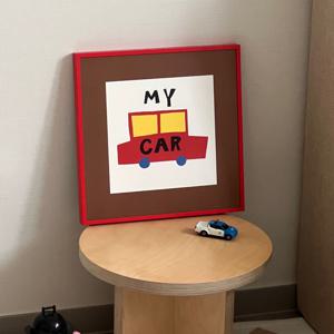 My Car 30x30 포스터액자세트 아이방 아기방 꾸미기 자동차 인테리어 알루미늄프레임
