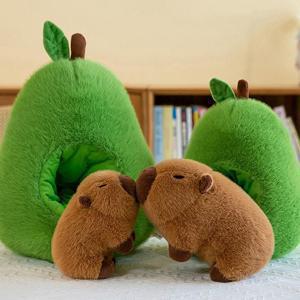 아보카도 카피바라 인형 2사이즈 귀여운 애착인형 카피바라인형 아보카도카피바라 인형쿠션